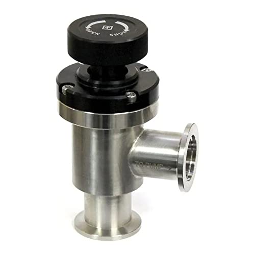 Image of Across AVV-25 Model KF25 Stainless Steel Food Grade Vacuum Angle Flange with Valve