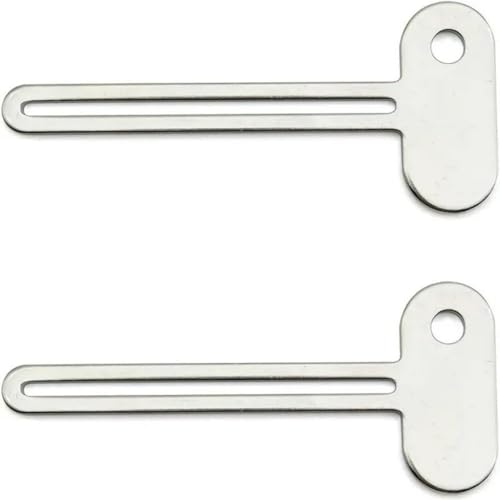 2 Pack Toothpaste Tube Squeezer ，Tube Squeezer Key，Metal Moothpaste Squeezer Tube Key for Toothpaste, Creams & Cosmetics