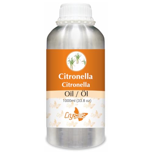 Crysalis Aceite de citronela (Cymbopogon nardus) - 1000 ml/33.8 Fl oz