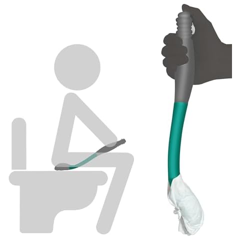 Butt Wiper Tool, 15.7" Long Reach Bottom Buddy Wiping Aid, Toilet Aid for Disabled, Overweight, Limited Mobility, and Those Recovering from Back Surgery, Enables Independence and Dignity. Cover