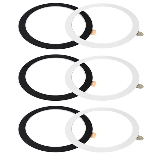 TENOC Universal Metal Ring Sticker for Magnetic Charger Compatible with iPhone/Samsung/Android All Cellphones, Magnetic Mount/Phone Holder Conversion Accessories, 6Pcs