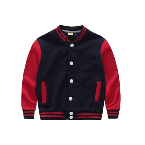 Coupe-vent vêtement enfant sport bleu marine veste de baseball 9-12 ans