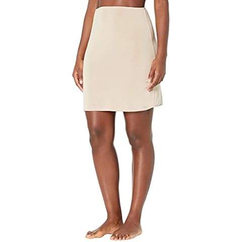 Jones New York Women's Silky Touch 19 Anti-Cling Above Knee Half Slip, Nude, XL Cover