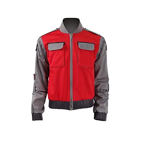 YODOOLTLY Chaqueta de cosplay de película Jr Marlene Seamus Marty McFly Retro   naranja...