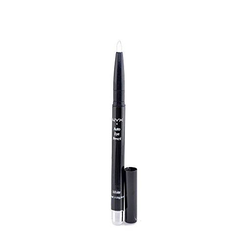 NYX Eye Liner Mechanical Pencil Retractable Twist Up Eyeliner Crayon Auto Pen - White