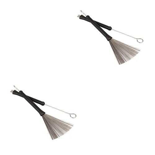 Set de 4 Baquetas Retráctiles de Alambre de Acero para Batería miniatura 1