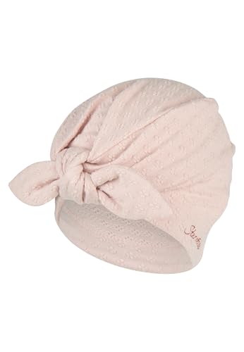 Sterntaler Knotenmütze Struktur – Kindermütze aus Strukturiertem Mischgewebe, weich und anschmiegsam, pflegeleicht, mit UV-Schutz 50+ – Zartrosa, Größe 47