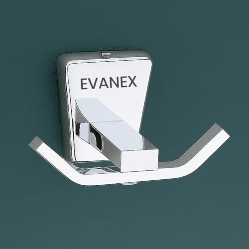 Image of EVANEX Rob Hook, 304 Grade Stainless Steel, Wall Towel Hooks Coat Hook, Chrome Robe Hook, Door Hanger Towel Robe, Clothes Cabinet Closet Sponges Hook for Bathroom & Kitchen (Selvi)