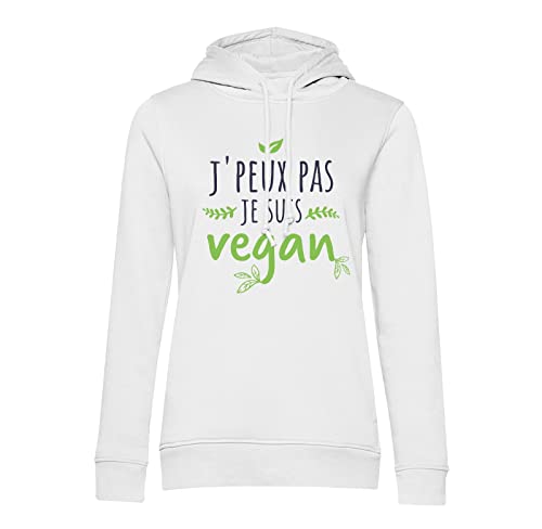 Sweat à capuche vegan J'Peux Pas Je suis Végétarien pour homme et femme