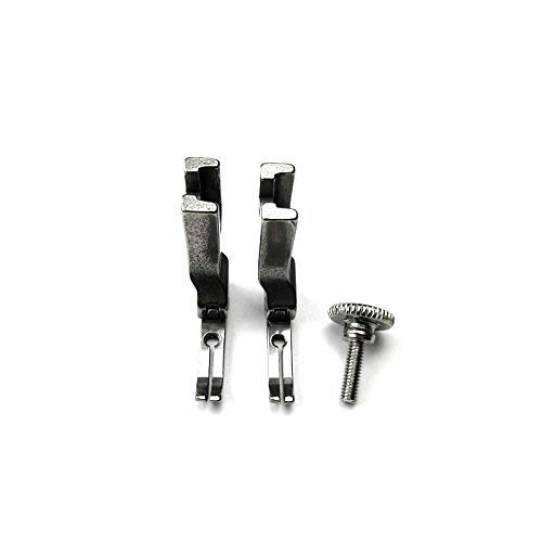 Evernice 2 Sets Zipper Cording Presser Foot For Singer 20U-11 20U-13 20U-23