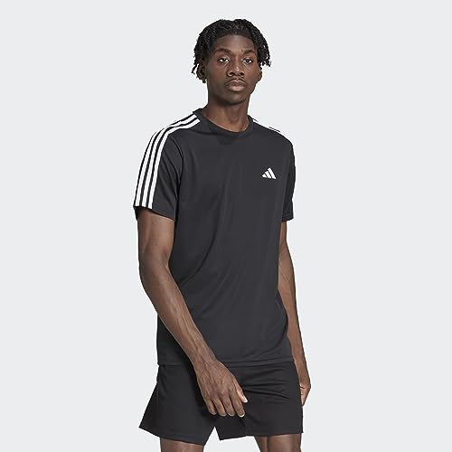 adidas-Herren-Train-Essentials-3-Stripes-Training-Tee-T-Shirt