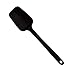 MASTRAD - Spatule - Cuillère - Préparation Cuisson Mélanger - Unibloc - En Silicone - Ne Raye Pas Les Casseroles - Noire