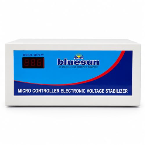 Image of Bluesun 2KVA 1600w Voltage Stabilizer for Refrigerator, Microwave & Oven, LED TV, Washing Machine (2KVA(90v-300v)1600w)
