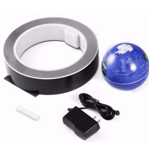 Luminária Globo Flutuante Magnético De Led Planeta Terra De Mesa Luxo
