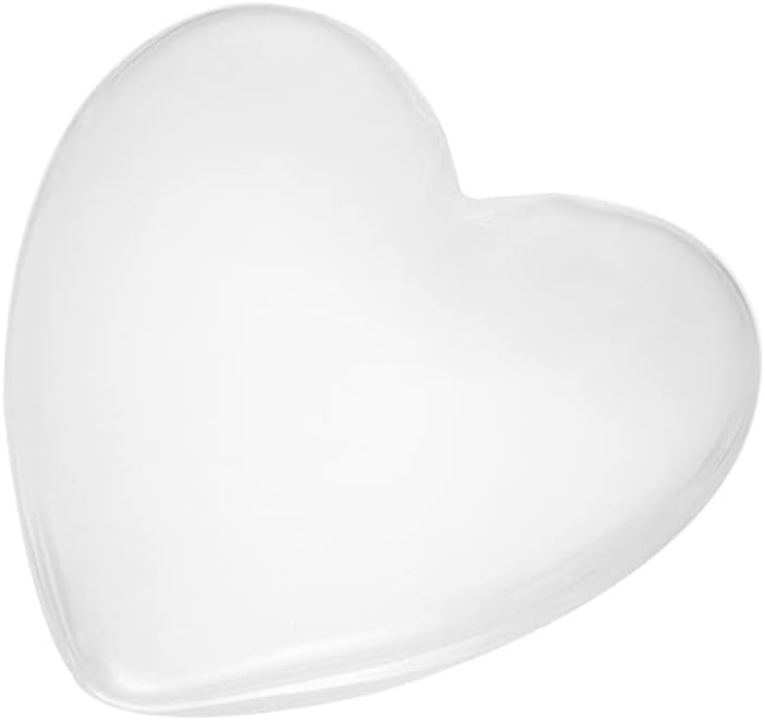 Healifty Heart Shaped Jewelry Sticker 0.98 Inch Clear Flatback Patch DIY Jewelry Accessory for Earrings Cufflinks and Crafts Decoration