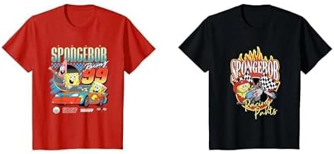 Spongebob Squarepants Short Sleeve Crew Neck T-Shirts for Boys Girls Toddlers, Multipacks