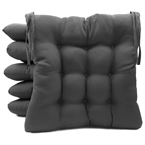 MEISHIDA Pack de 6 Cojines para Sillas de Exterior e Interior Reversibles Cover