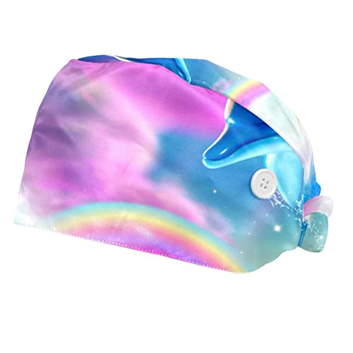 Casquette pour hommes et femmes anti-transpiration - Chapeaux de travail imprimés 2 pièces