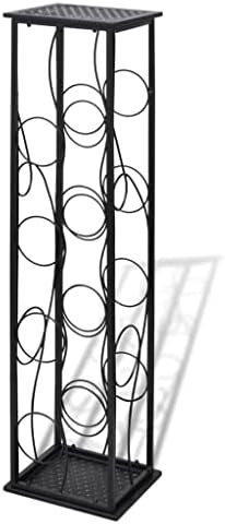 vidaXL Wine Rack for 45 Bottles Metal Stand Display Cabinet Unit Organiser