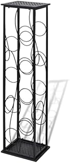 vidaXL Wine Rack for 45 Bottles Metal Stand Display Cabinet Unit Organiser