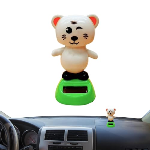 Figurine de chat à tête branlante pour tableau de bord – Jouet à tête secouée pour voiture – Jouet mignon et amusant pour le bureau et la maison