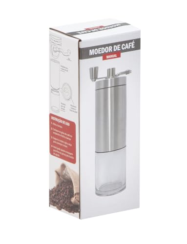 Moedor de Café Manual em Inox e Cerâmica Portátil Moe Grãos
