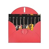 Option cadeau idéale : comme cadeau, cette carte de vœux imprimée guitare électrique est vraiment exceptionnelle. Son apparence élégante et unique en fait un merveilleux cadeau pour une personne spéciale. Le grand espace vierge à l'intérieur vous permet d'écrire des mots chaleureux et sincères, ce qui rend le destinataire aimé.