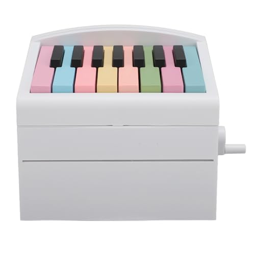 Piano Calendar USB Rechargeable Playable Piano 52 Weekly Calendar Cards with Sheet Music (White)