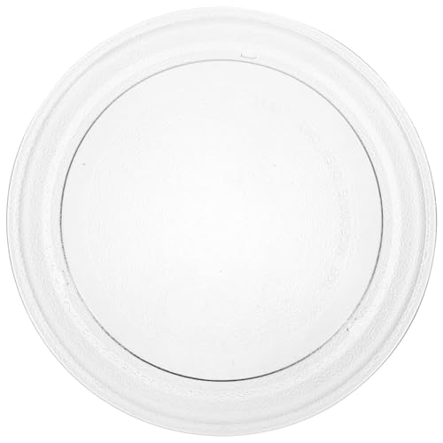 Plateau micro-ondes en verre solide Veemoon 25.5 cm de rechange pour cuisson homogène