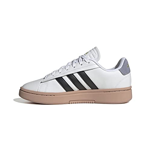Adidas Grand Court Alpha Shoes-Low (Non Football) da Donna, Ftwr White Core Black Silver Violet, 42 2/3 EU