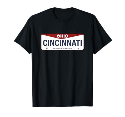 Cincinnati License Plate - Great Gift Idea - Car Enthusiast T-Shirt