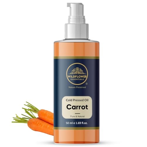 Image of Carrot Oil Cold Pressed for Face Skin Hair & Body Hydration Pure & Natural (50ml)