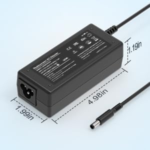 Image of 65W 2 Tips Charger for Dell Laptop Charger,Replacement for All 65W 45W Dell inspiron 13 14 15 17 3000 5000 7000 Series laptops Round Connects Chargers(7.4mm and 4.5mm)