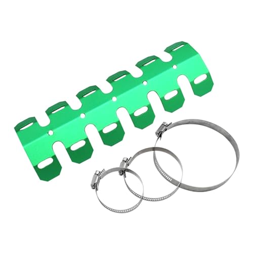 Protection pot echappement KTM EXC EXCF cache silencieux moto vert 25cm antichoc