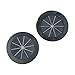 Round PVC Desk Cable Hole Cover, 53mm Diameter Wire Grommet for Cable Management, 7-Color Decorative Table Line Hole Cover (4-Pack)(Black 53MM)