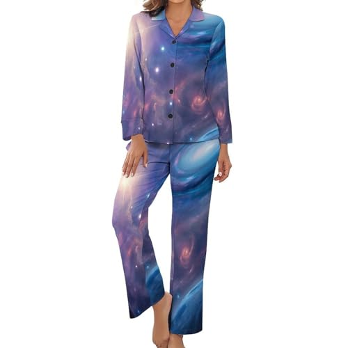 Pyjama femme ensemble 2 pièces pjs mi saison d'intérieur grande taille vêtement de nuit