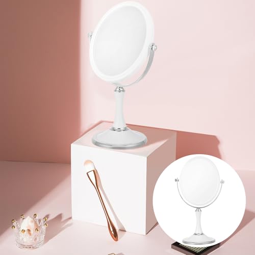 Espejo de maquillaje ovalado doble cara 6 pulgadas miniatura 6