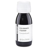 Colorante Concentrado Negro Líquido Cosmético Profesional | Ideal para Cosméticos y Perfumes | Pigmentos Orgánicos Solubles en Agua | Envase Listo para Usar | 100 ml