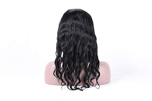 100% real human hair lace frontal wigs nice loose curly with natu…