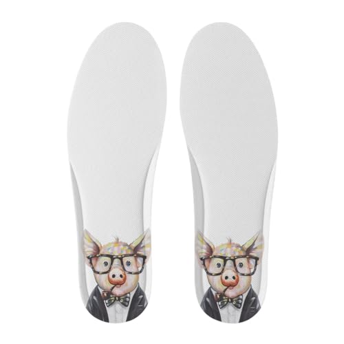 可愛い 豚 油彩画 油絵 インソール 靴 クッション 中敷き 低反発 軽量 通気性 汗を吸収する 柔らかい 快適 大きいサイズ 摩擦防止 洗える スポーツシューズ バスケットボールシューズ サッカーシューズ用 普段は 四季を通じて 男女兼用