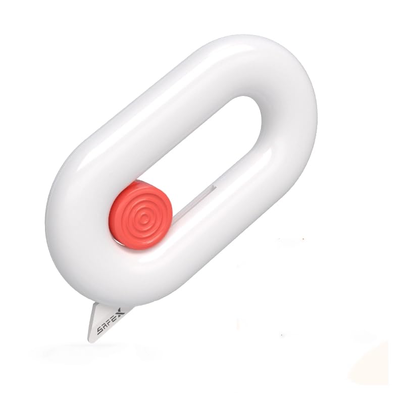 Image of Box Cutter Retractable, Box Opener, Ceramic, Built-In Magnetic, Mini Cute, Safety, Small Box Cutter For Women, Package Opener Tool