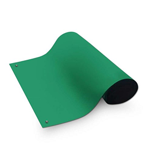 Dualmat™ 2Layer Diss/Cond Rubber Worktop Mat with Two Snaps, Green