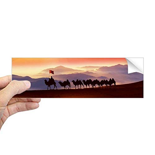 Calcomanía Flag Journey Silk Road Camel adhesivo rectangular defensa ventana cuaderno