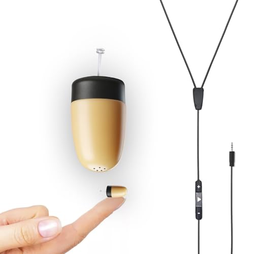 Oreillette cachée examen anti stress avec collier microphone supermini
