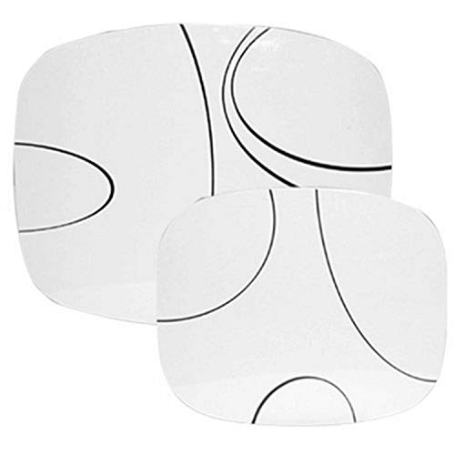 Corelle Coordinates by Reston Lloyd Counter Protector Mats, Set of 2, Simple Lines