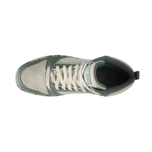 PUMA Mens Rebound V6 Camo Lace Up Sneakers Shoes Casual - White4