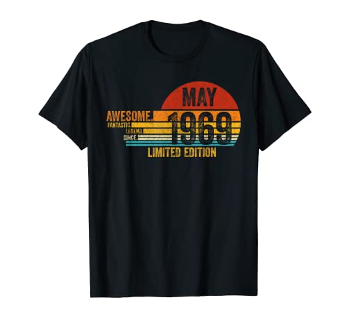 Awesome Since May 1969 Legend Since May 1969 Birthday T-Shirt