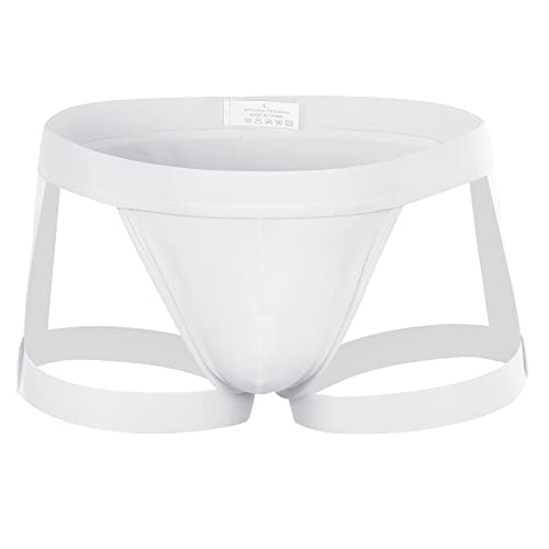 Men's Strappy Underwear Thongs Jockstrap Low Rise Bikini Briefs Nightwear Underpants