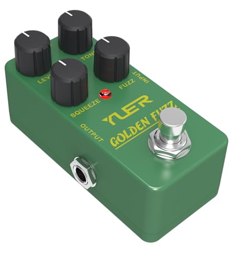 GOLDEN FUZZ,Guitar Pedal,Electric Guitar Effects Pedal for Guitars and Bass Effect Pedals Mini...