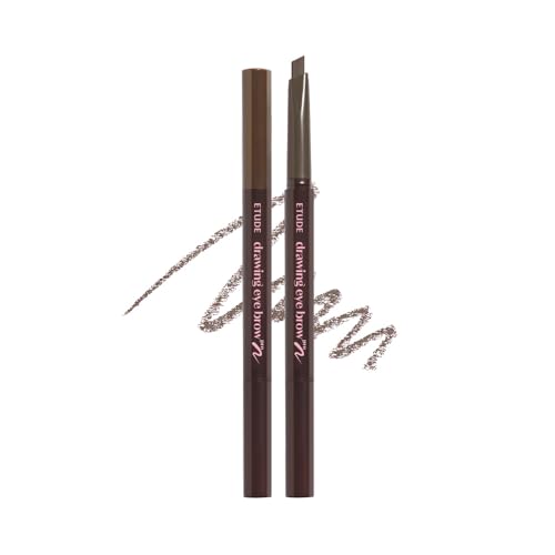 Image of ETUDE Drawing Eye Brow Pro (Ash Brown) Eyebrow Pencil for women, Microblading, Long Lasting, Soft Textured Natural Daily Look, Korean Makeup, Beauty (0.008 Ounce)